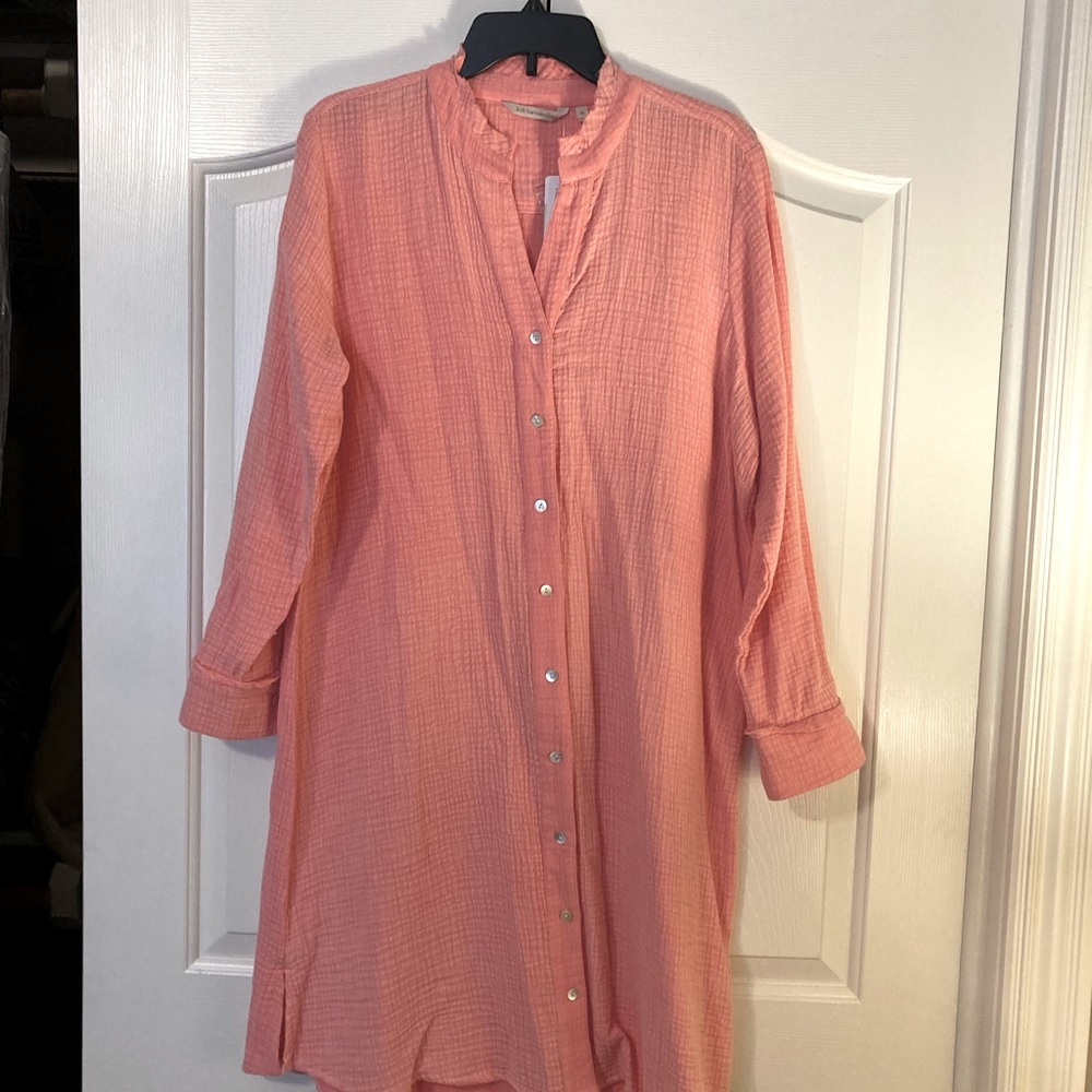 Soft Surroundings cotton crinkle/ gauze dress